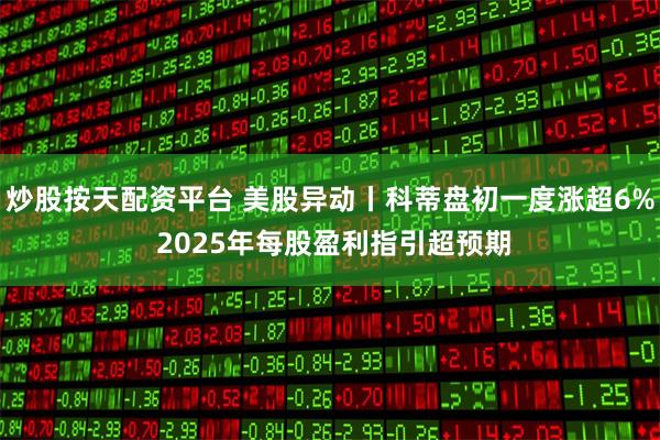 炒股按天配资平台 美股异动丨科蒂盘初一度涨超6% 2025年