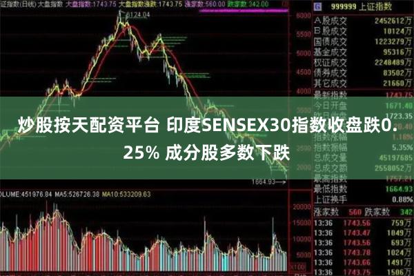 炒股按天配资平台 印度SENSEX30指数收盘跌0.25% 成分股多数下跌