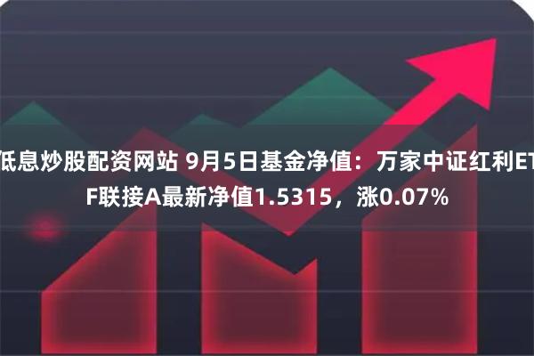 低息炒股配资网站 9月5日基金净值：万家中证红利ETF联接A最新净值1.5315，涨0.07%