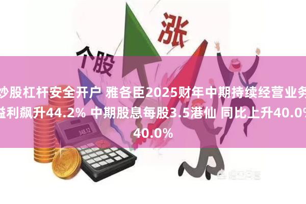 炒股杠杆安全开户 雅各臣2025财年中期持续经营业务溢利飙升44.2% 中期股息每股3.5港仙 同比上升40.0%