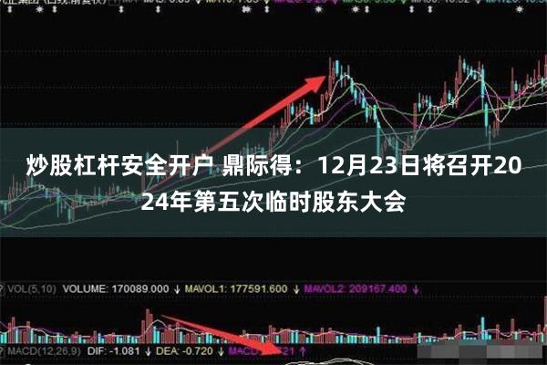 炒股杠杆安全开户 鼎际得：12月23日将召开2024年第