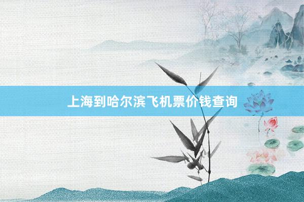 上海到哈尔滨飞机票价钱查询
